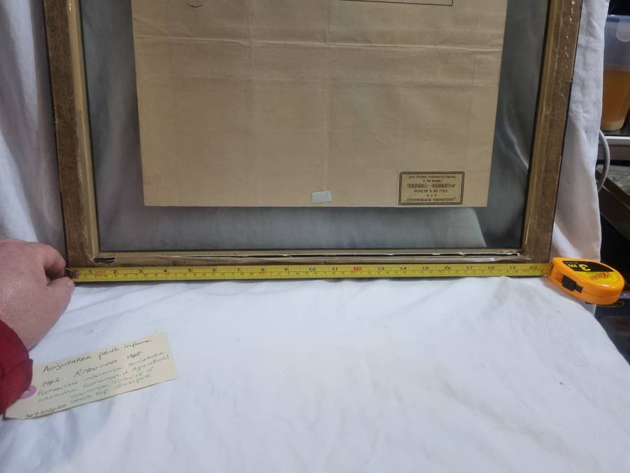 Antique Romanian insurance share certificate 1942