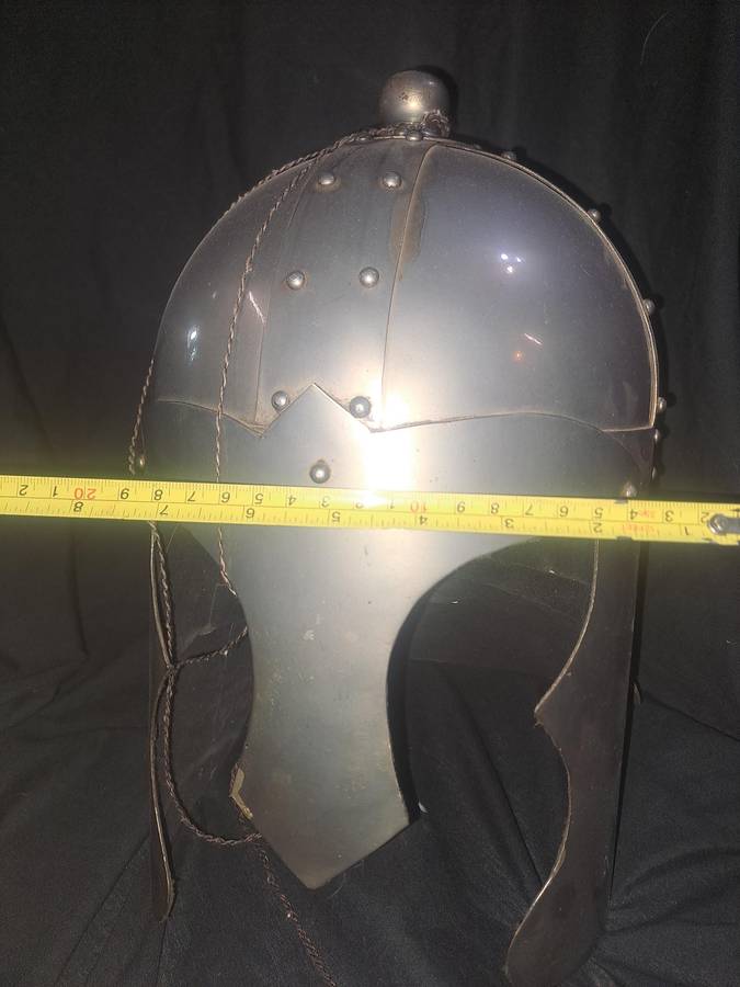 King Arthur helmet metal