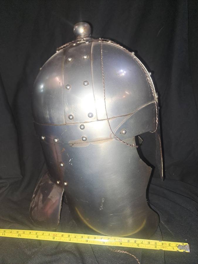 King Arthur helmet metal