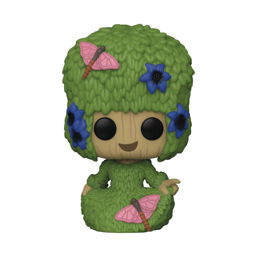 Funko POP! MARVEL I AM GROOT GROOT MARIE HAIR VINYL FIG