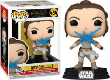 Funko! POP STAR WARS SWEP9 REY W/2 LIGHT SABERS VINYL FIG