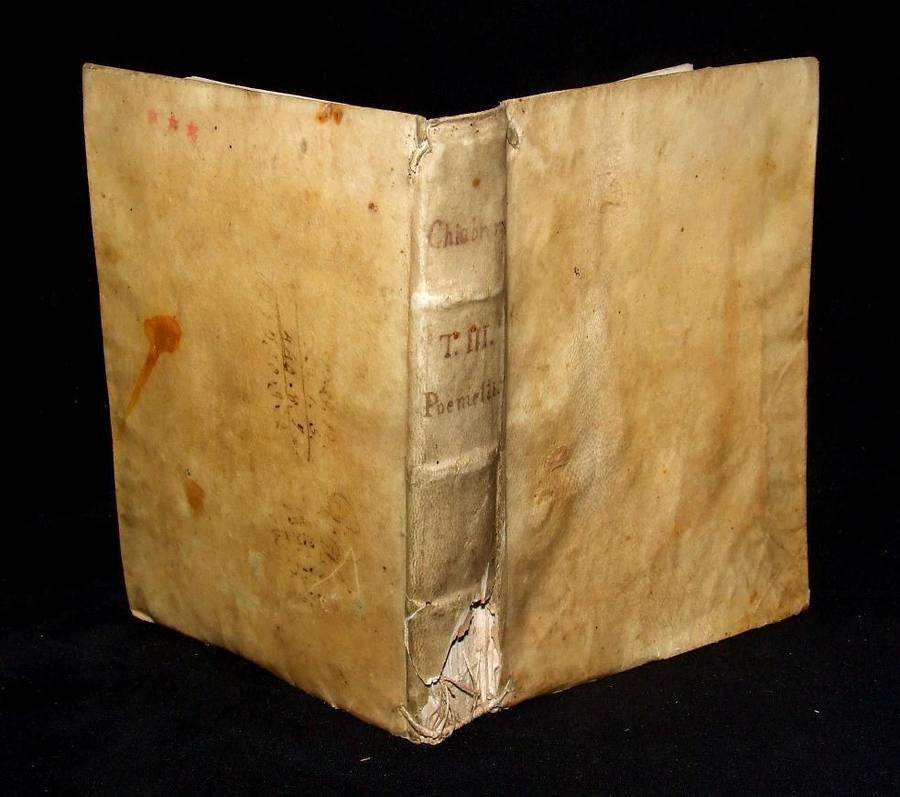 Opera of Tomo Terzo Chaiabrera & Poetical works of Giacomo Soranzo