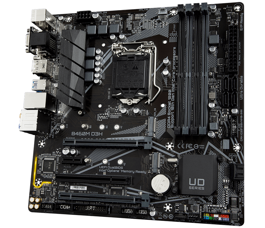 Gigabyte B460M D3H  LGA1200 Micro-ATX Desktop Motherboard  TAKES 10TH GEN CPU