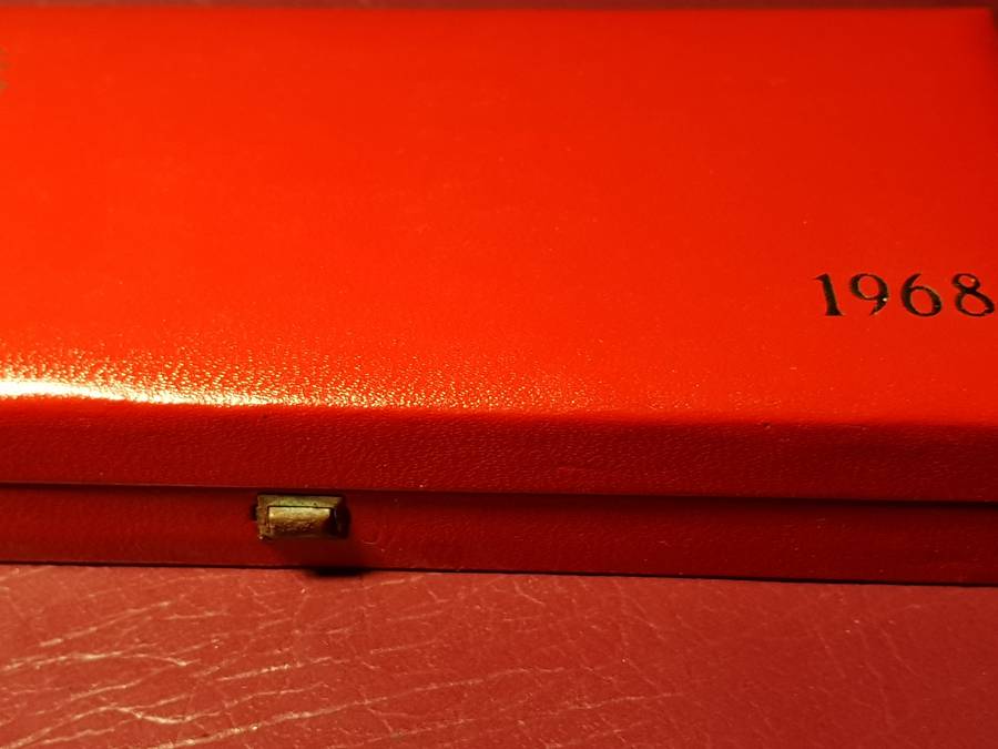 Empty 1968 SAM Long Proof Coin Box