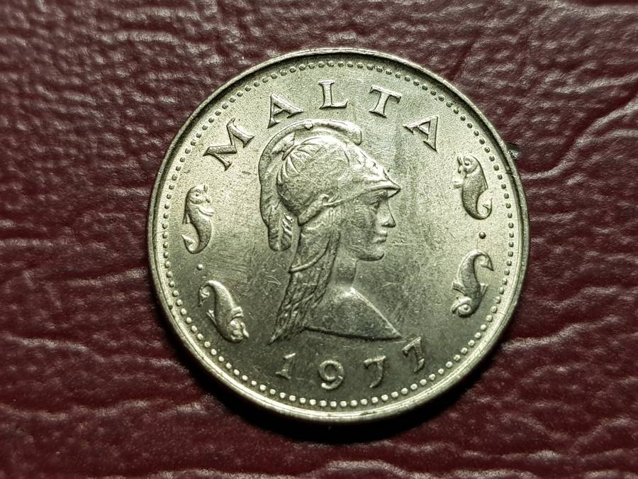 1977 Malta 2 Cents - Mint State