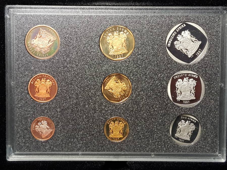 1997 RSA Proof Coin Set Capsuled In Original SAM Box