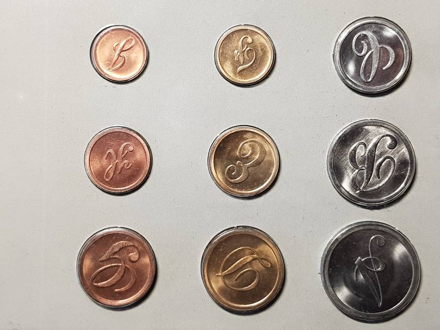 RSA Mint New Coins Series 1989 Pattern Pieces In Original Folder