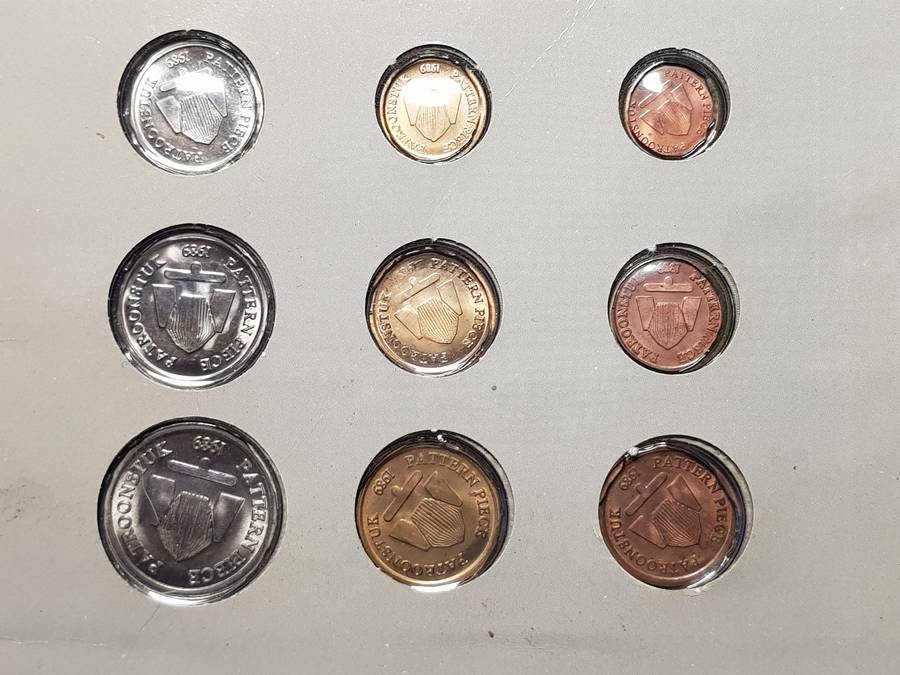 RSA Mint New Coins Series 1989 Pattern Pieces In Original Folder