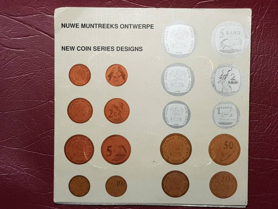RSA Mint New Coins Series 1989 Pattern Pieces In Original Folder