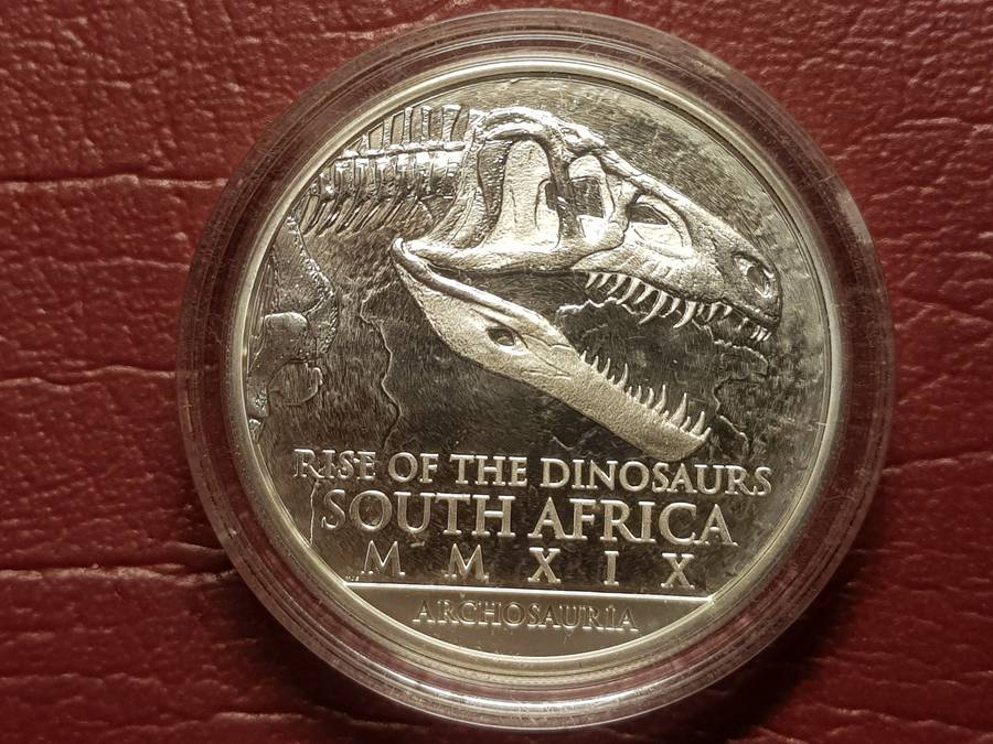 2019 RSA 1 Oz Silver 25 Rand Euparkeria Proof Capsuled