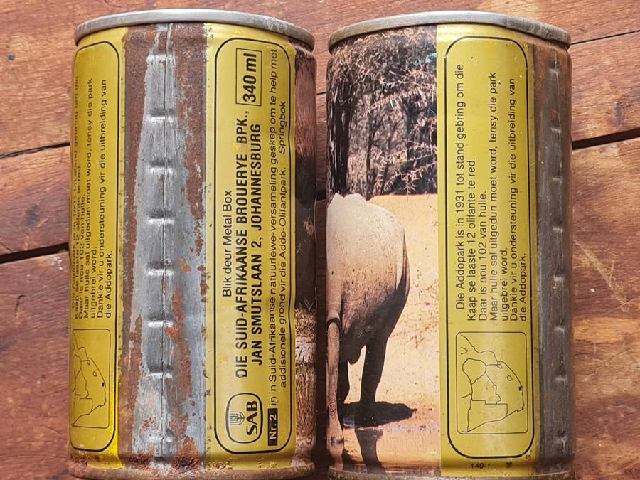 2 x SAB Collectable Beer Cans Of SA Wildlife.