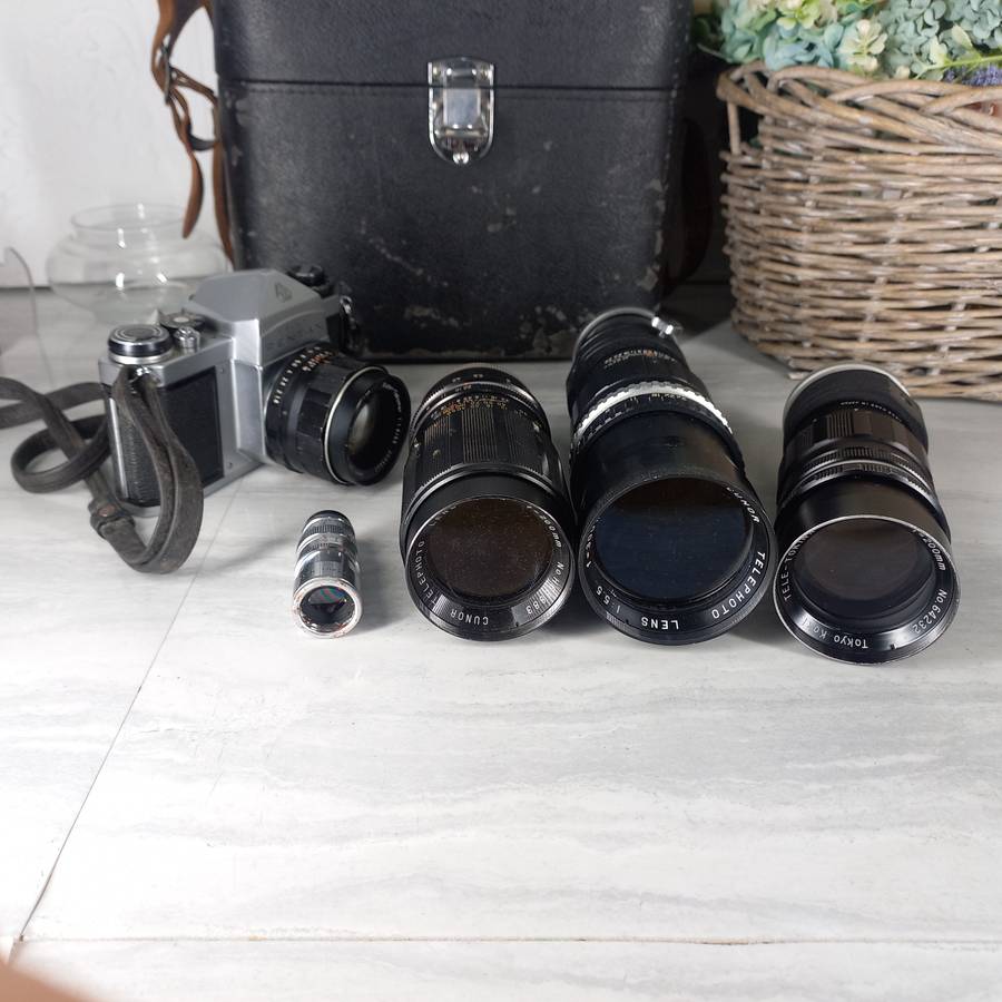 Pentax Asahi Vintage camera bundle