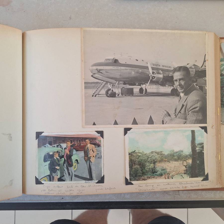 Vintage photo album with photos from early 1960's