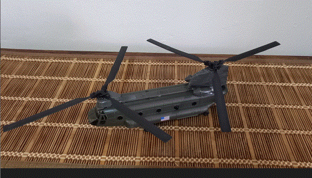 Chinook CH 47 US Army  Helicopter  New Ray D/Cast Model  Big for Scale 1/60 New D/ Box    Reduced
