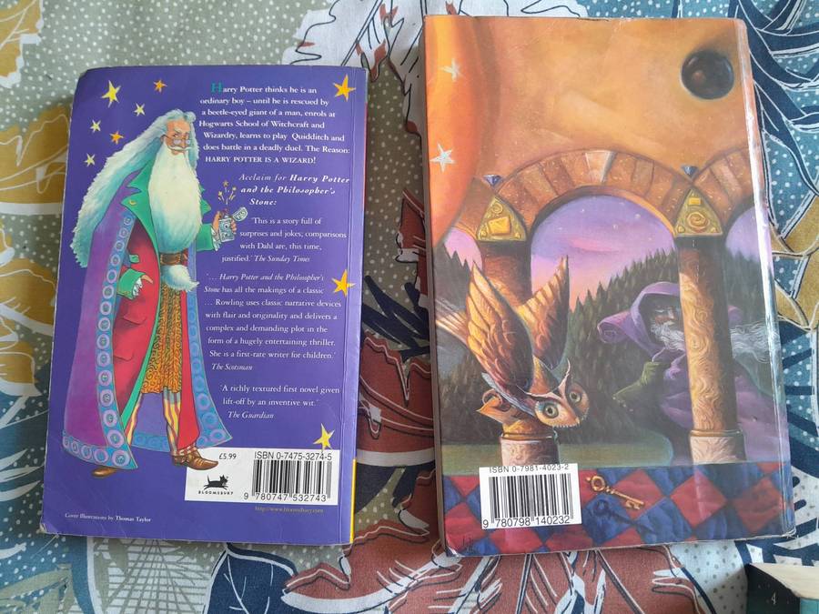 Harry Potter Philophers stone + Harry Potter die Towenaar se Steen