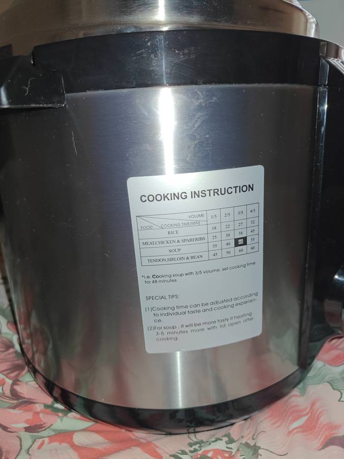 Platinum electric pressure cooker