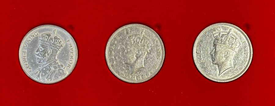 Higher Grade S. Rhodesia Silver Half-crowns (36, 37, 38) - BID PER COIN