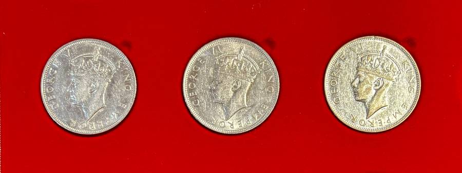 Higher Grade S. Rhodesia Silver Half-crowns (41, 42, 46) - BID PER COIN