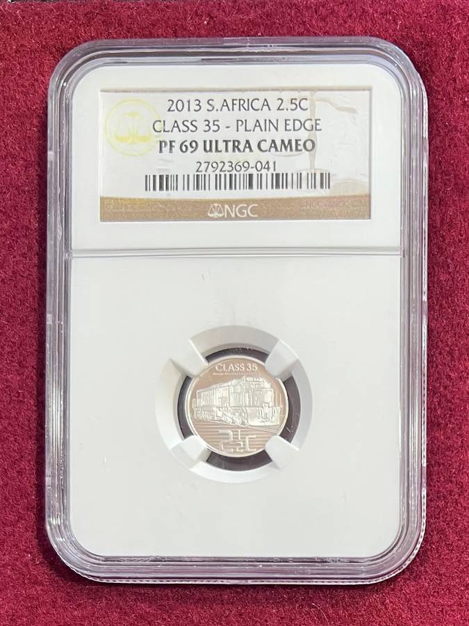 Graded RSA 2013 Class 35 Proof Silver 2.5c: NGC PF69.