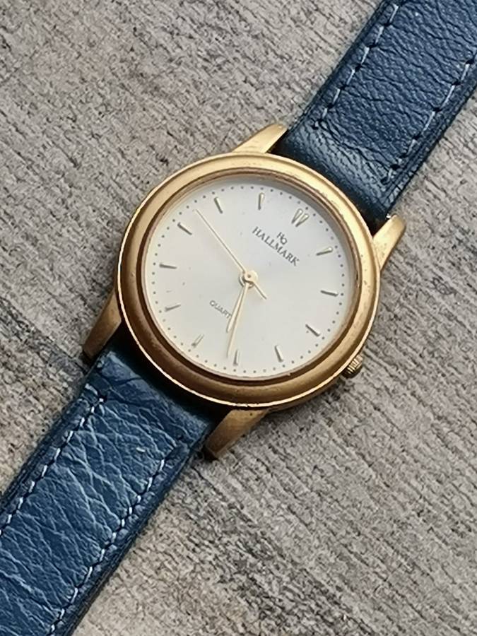 STUNNING ELEGANT LADIES GOLD HALLMARK WATCH IN EXCELLENT WORKING CONDITION