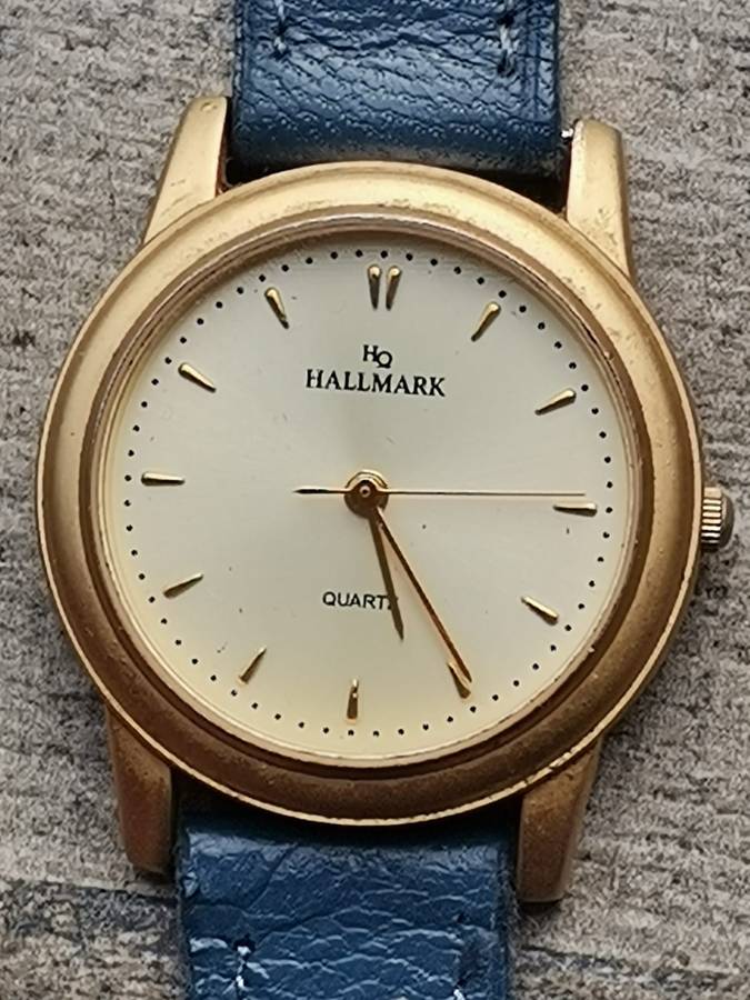STUNNING ELEGANT LADIES GOLD HALLMARK WATCH IN EXCELLENT WORKING CONDITION