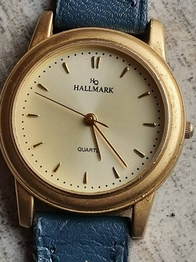 STUNNING ELEGANT LADIES GOLD HALLMARK WATCH IN EXCELLENT WORKING CONDITION