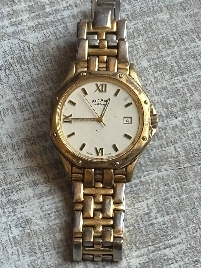 MENS VINTAGE ROTARY MONZA GOLD PLATED WATCH IN EXCELLENT WORKING CONDITION
