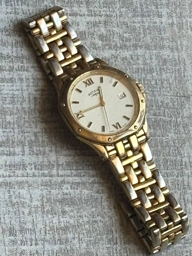 MENS VINTAGE ROTARY MONZA GOLD PLATED WATCH IN EXCELLENT WORKING CONDITION