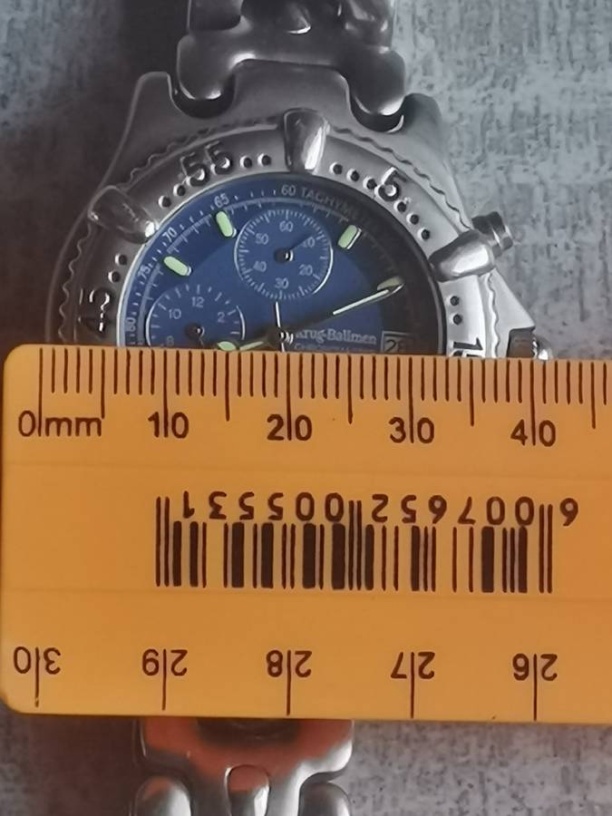 KRUG BAUMEN CHRONOMASTER MENS SPORTS WATCH IN EXCELLENT WORKING CONDITION