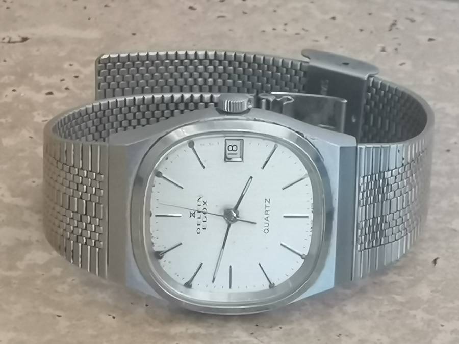 VINTAGE DELFIN EDOX MENS QUARTZ WATCH - UNTESTED SELLING AS IS