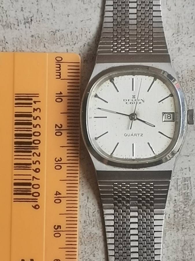VINTAGE DELFIN EDOX MENS QUARTZ WATCH - UNTESTED SELLING AS IS