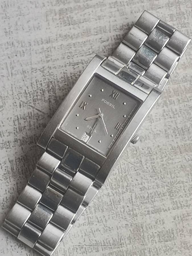 MENS FOSSIL STEEL ARKITEKT WATCH IN EXCELLENT WORKING CONDITION