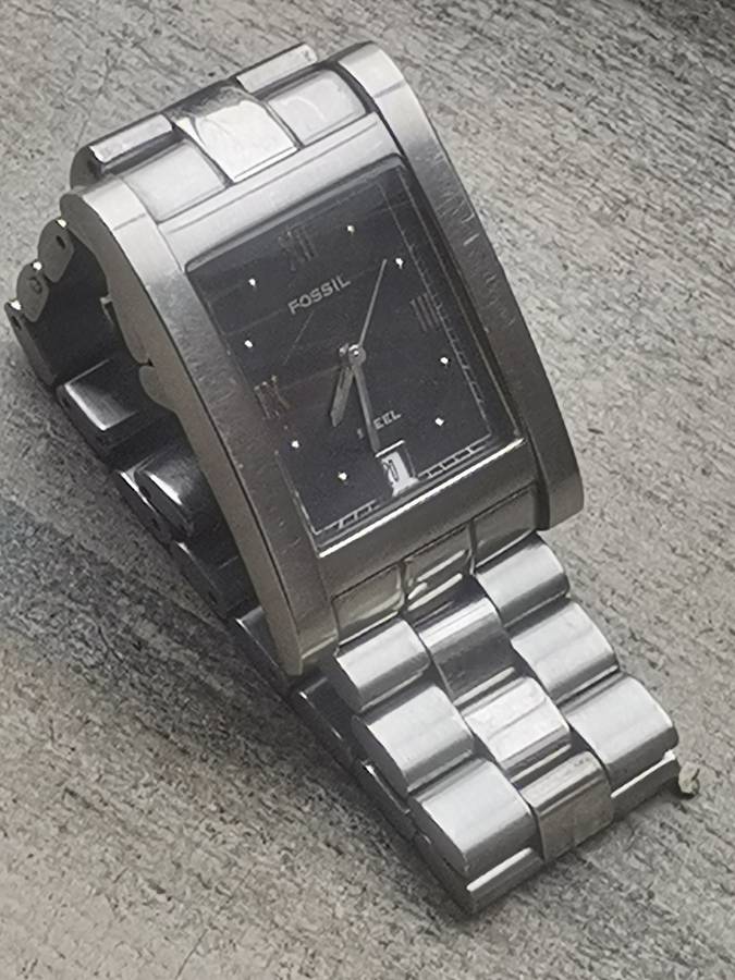 MENS FOSSIL STEEL ARKITEKT WATCH IN EXCELLENT WORKING CONDITION