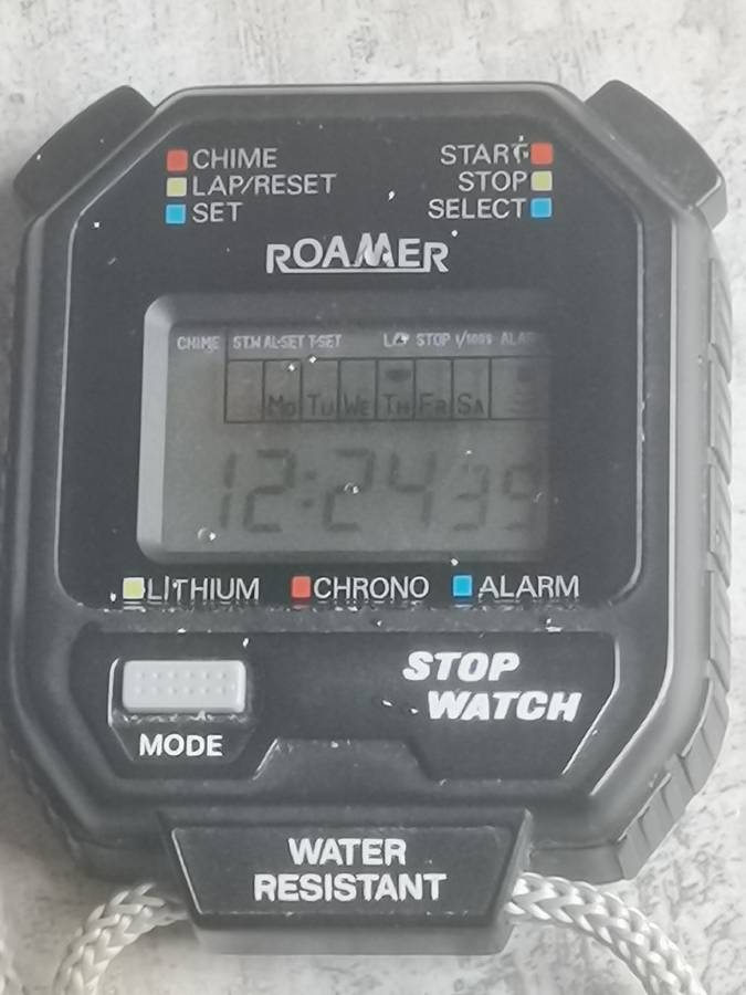 HUGE 73MM ROAMER STOPWATCH IN EXCELLENT WORKING CONDITION