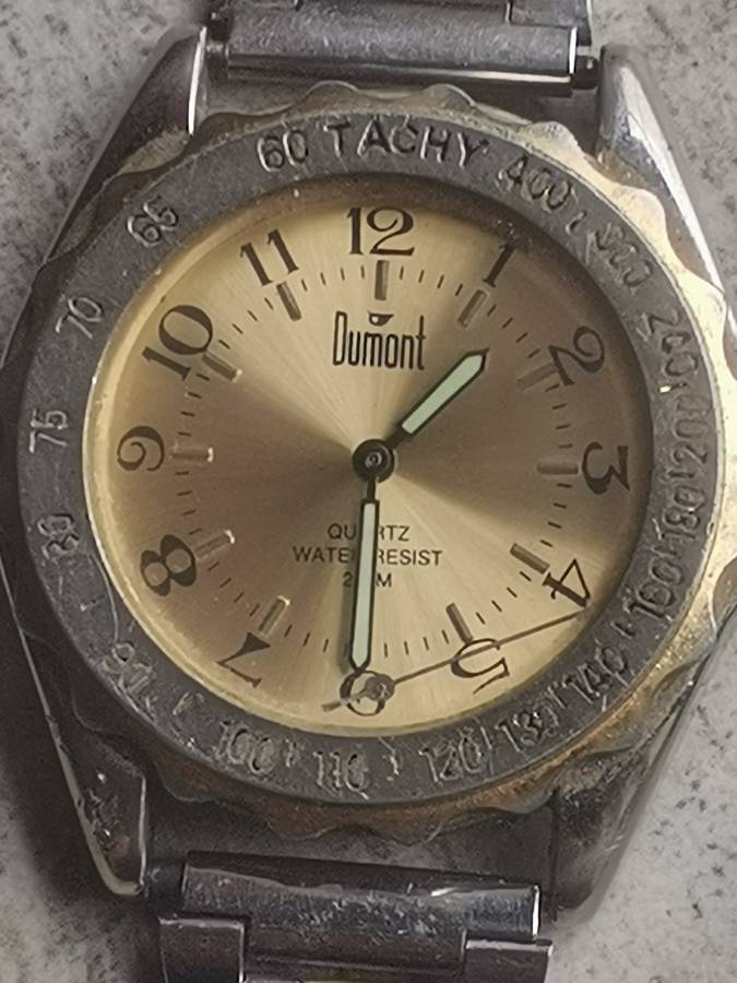 MENS DUMONT 200M WATCH WITH ROTATING BEZEL IN EXCELLENT WORKING