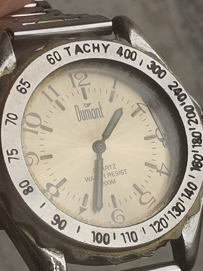 MENS DUMONT 200M WATCH WITH ROTATING BEZEL IN EXCELLENT WORKING