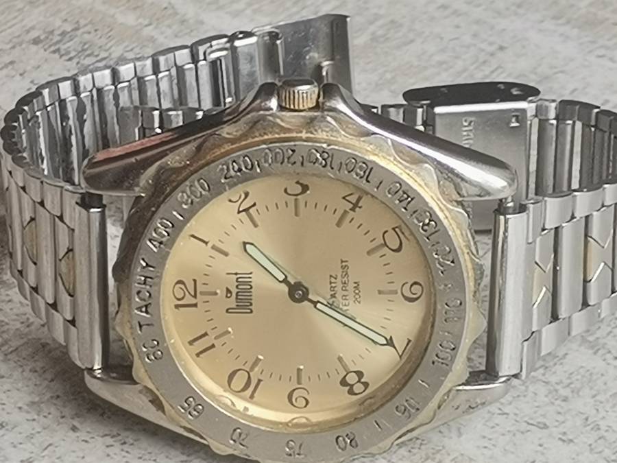 MENS DUMONT 200M WATCH WITH ROTATING BEZEL IN EXCELLENT WORKING