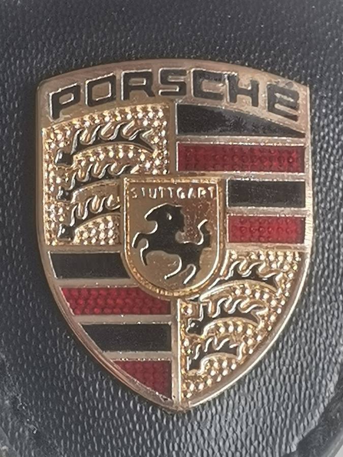 NEW GENUINE LEATHER PORCHE KEYRING