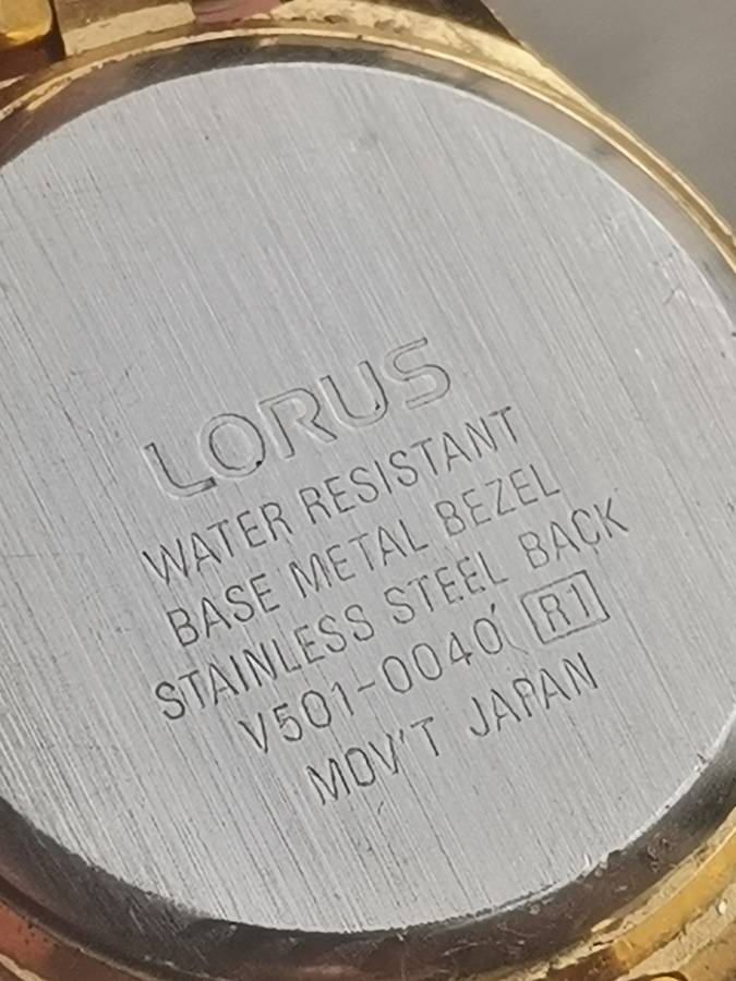 LADIES LORUS GOLD PLATED WATCH IN EXCELLENT WORKING CONDITION