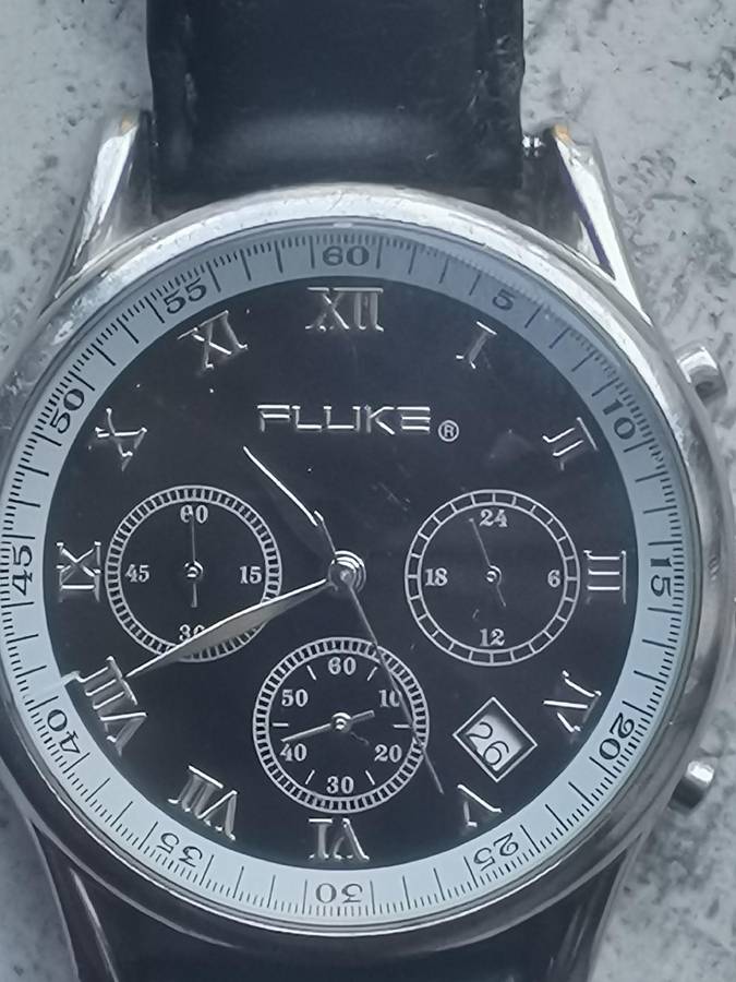 MENS FLUKE CHRONOGRAPH WATCH IN EXCELLENT WORKING CONDITION