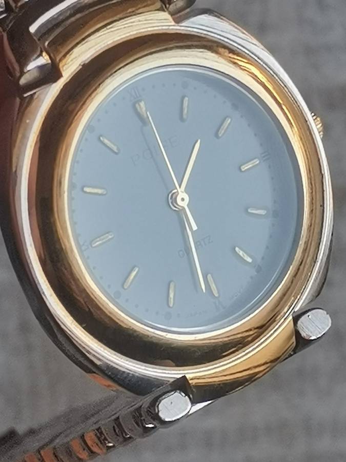 Mens Poise 2 Tone Watch