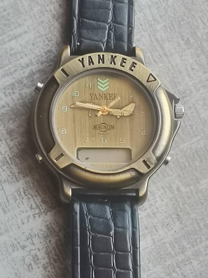 Men's Vintage Magnum Yankee Steel Bronze Analog/Digital Watch