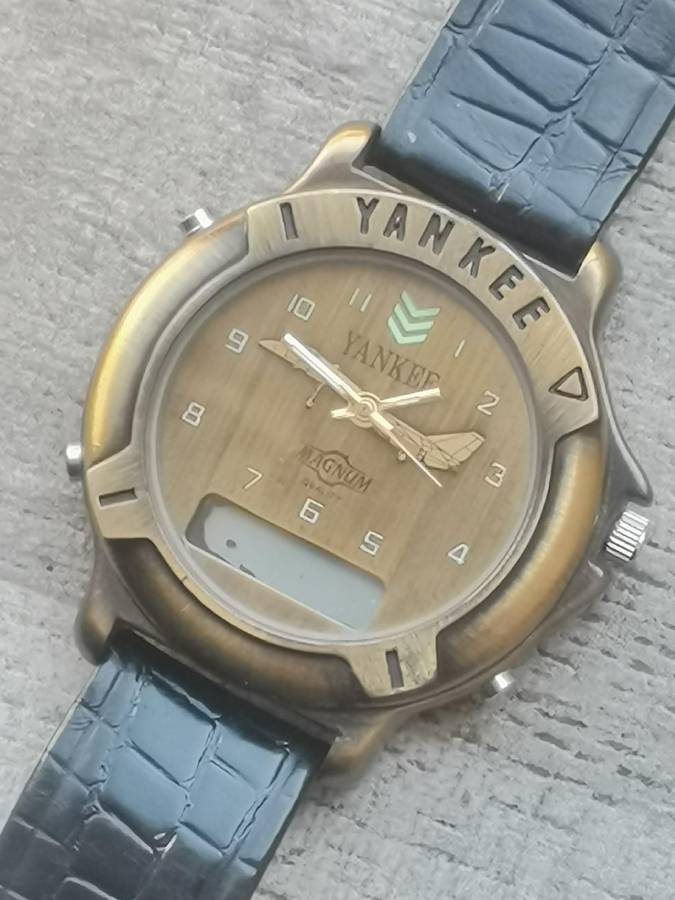 Men's Vintage Magnum Yankee Steel Bronze Analog/Digital Watch