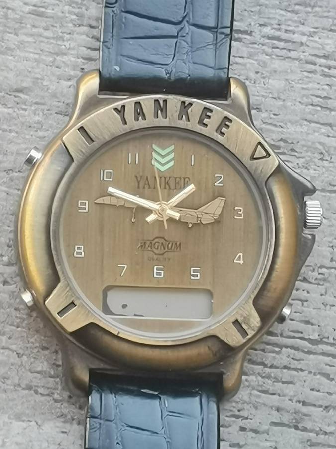 Men's Vintage Magnum Yankee Steel Bronze Analog/Digital Watch