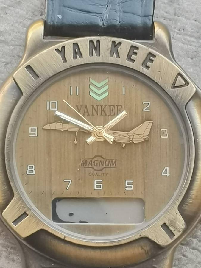 Men's Vintage Magnum Yankee Steel Bronze Analog/Digital Watch