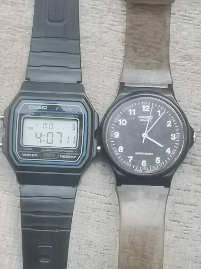 Men's Casio watches - bidding for both