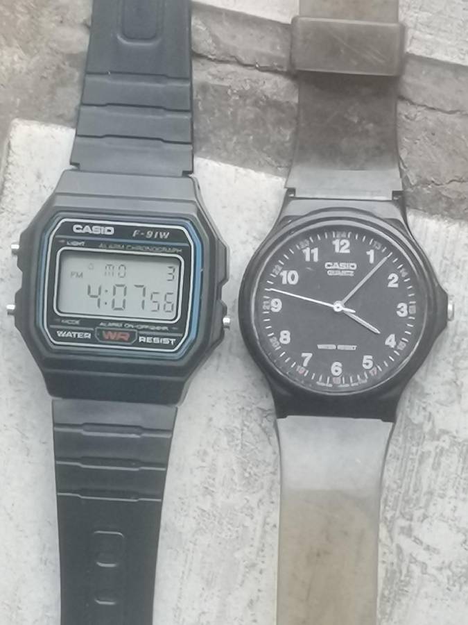 Men's Casio watches - bidding for both