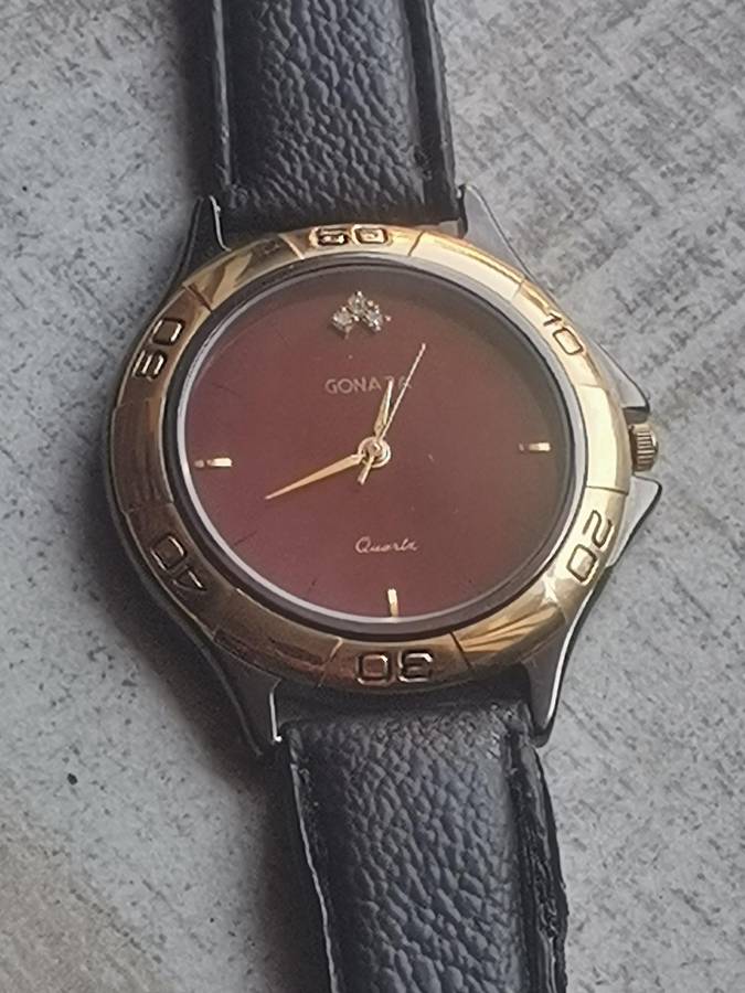 ELEGANT LADIES GONAJA GOLD PLATED WATCH IN EXCELLENT WORKING CONDITION