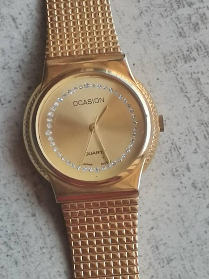 MENS VINTAGE OCCASION GOLD PLATED WATCH IN EXCELLENT WORKING CONDITION