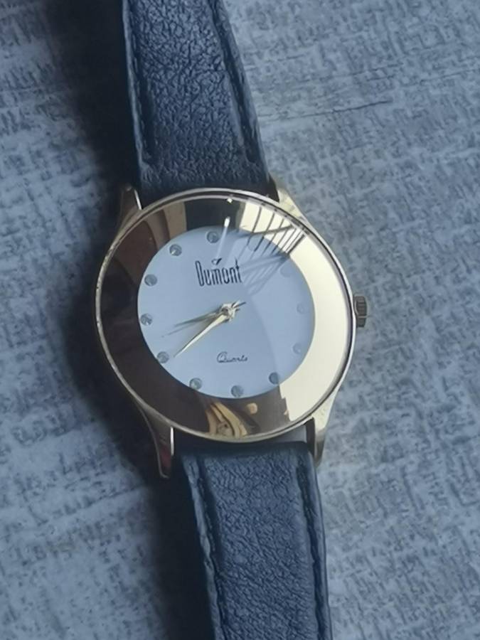 ELEGANT LADIES DUMONT GOLD PLATED WATCH IN EXCELLENT WORKING CONDITION